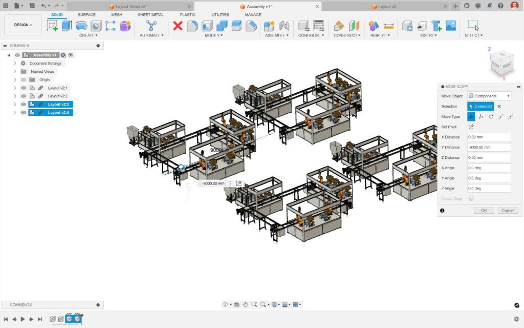 Crear conjuntos en Autodesk Fusion 360